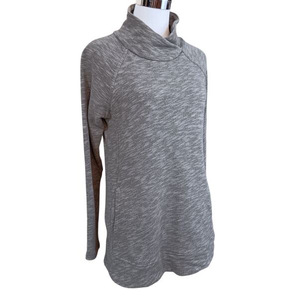 Prana Calexa Tunic Sweatshirt Top S Pockets Active Leisure Organic Cotton Gray‎ - Picture 3 of 8